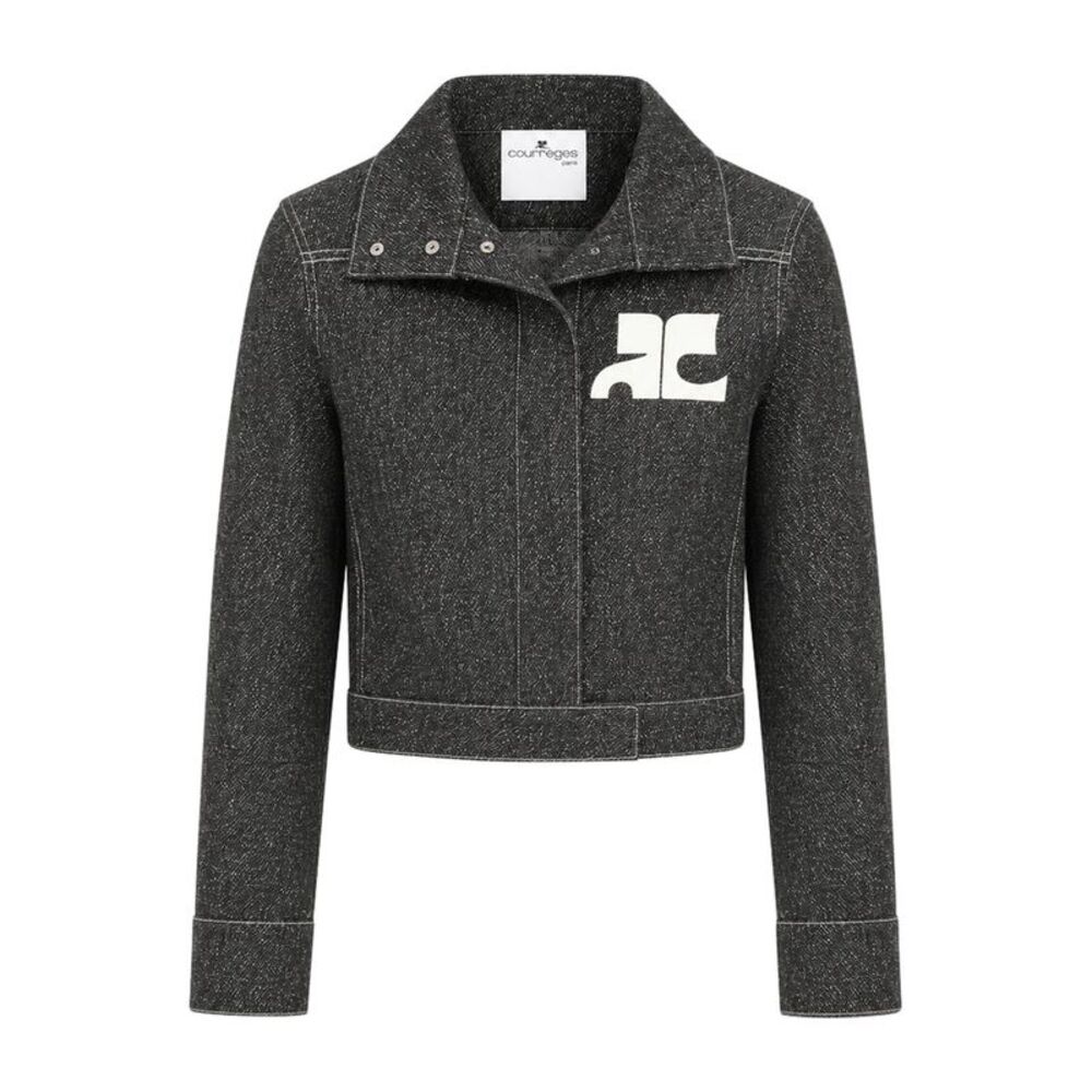 Courreges Women Denim Tweed Jacket